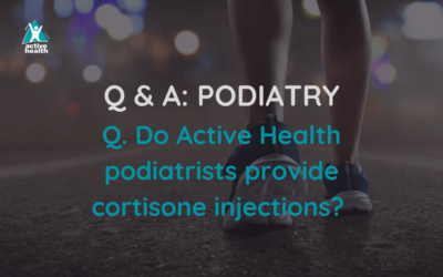 Do podiatrists provide cortisone injections? 